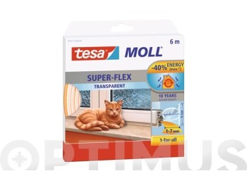 Burlete pta/vent.  9mmx06mt adh silicona tran tesa moll 5417