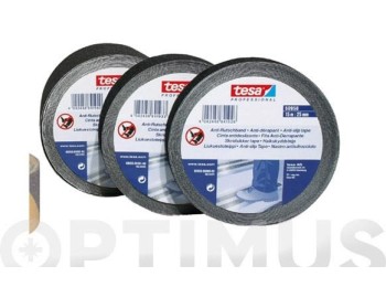 Cinta adh 025mmx15mt antideslizante beige fosfo 60953 tesa
