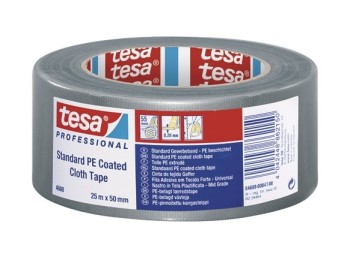 Cinta adh 50mmx25mt americana plata tesaband standard 4688