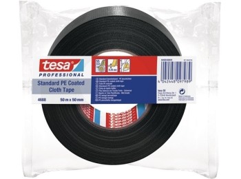 Cinta adh 50mmx50mt americana negra tesaband standard 4688