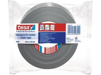 Cinta adh 50mmx50mt americana plata tesaband standard 4688