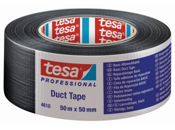 Tesa® 4610 cinta americana bÁsica negra 50 m x 50 mm