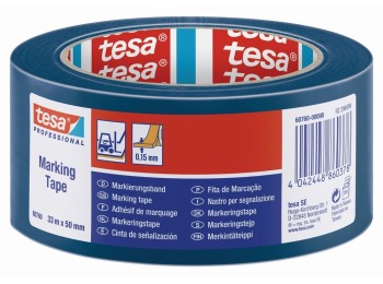 Tesa® 60760 cinta señalizaciÓn temporal azul 33 m x 50 mm