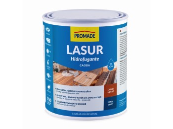 Lasur madera exterior al agua 750 ml caoba asur504 promade