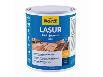 Lasur madera exterior al agua 750 ml roble asur204 promade