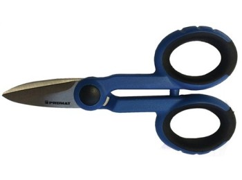 Tijera de electricista / profesional longitud 140 mm plÁstic