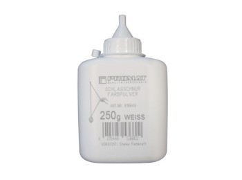 Tiza de marcador de lÍnea 250 g blanca botella de plÁstico p