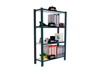 Officlick 4/400 Metal I.m. Antracita/blanco 1500x900x400