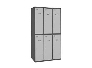 Simonlocker Prof. Mon. Tandem 3/6 400 (1200) An/gr 1800x1200x500