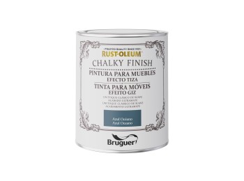 Pintura al agua p/mueb chalky tiza az/oc rust-oleum 750 ml