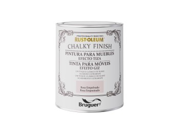 Pintura al agua p/mueb chalky tiza ros/empol rust-oleum 750