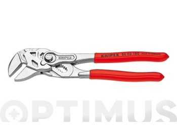 Tenaza aju rapido boton 180mm an. 40mm cromada m/plas knipex
