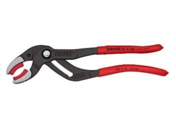 Tenaza tuberÍas/ racores 250mm an. 10-75mm neg m/plas knipex