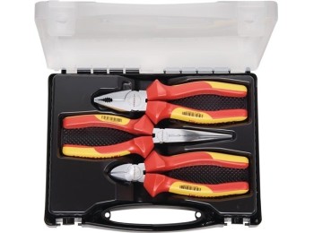 Alicate: univer-corte-boca recta crom vde maletÍn 3ud promat