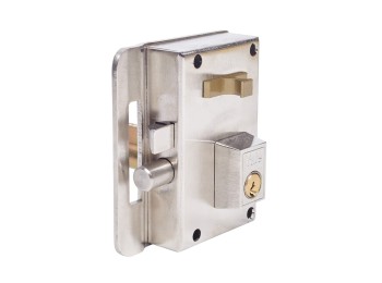 Cerradura sobr. 10 70mm e-45mm pic/bul izq t.inter. h. niq y