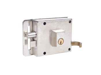 Cerradura sobr. 100x55mm 610ihn h.niq. pic/pal izq yale