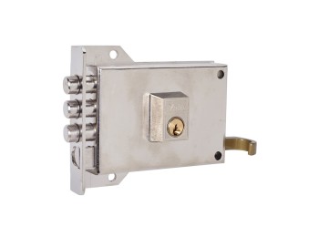 Cerradura sobr. 120x60mm 7ihn h.niq. pic/pal izq yale