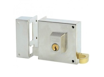 Cerradura sobr. 125 100mm e-50mm pic/pal izq h.niq. yale 125