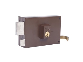 Cerradura sobr. 125 120mm e-60mm pic/pal izq h.pint. yale 12
