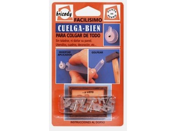 Colgador cuadros univ ext lat cuelga bien 12 pz bricody