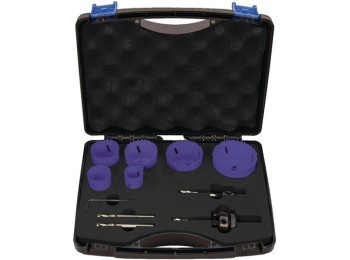 Corona perforadora jgo 10pz Ø 22-068mm hss-co8 promat