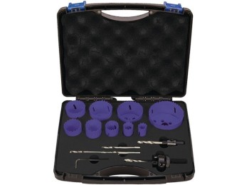 Corona perforadora jgo 13pz Ø 19-068mm hss-co8 promat