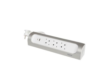 Base multiple elec angulo corner revolution legrand aluminio