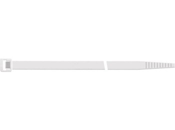 Brida poliamida p/cables 180x07,5mm natural 100un. sapiselco