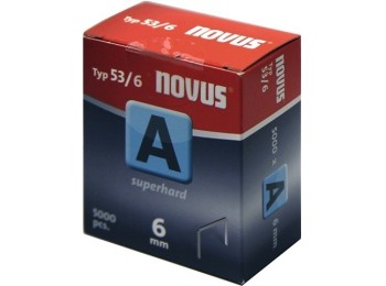 Grapa alambre fino a tipo 53 06mm ancho 11,3mm 5000pz novus