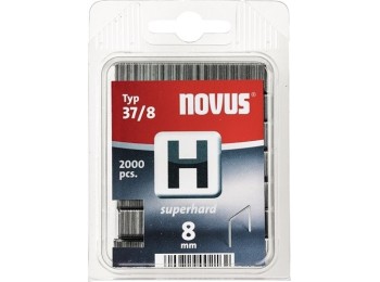 Grapa alambre fino h tipo 37 08mm ancho 10,6mm 2000pz novus