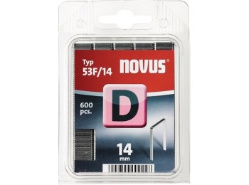 Grapa alambre plano d tipo 53f 14mm ancho 11,3mm 600pz novus