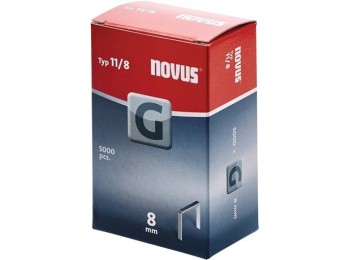 Grapa alambre plano g tipo 11 08mm ancho 10,6mm 5000pz novus