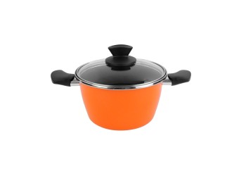 Olla coc tapa cristal 16cm antiadh todas cocinas h.esmal nar