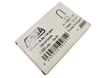 Grapa grapad.cable 14mm pla 36u clavesa 1.000 pz