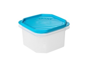 Hermetico alimen. cuadrado 0,6lt pl az tatay