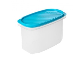 Hermetico alimen. ovalado 1,2lt pl az tatay