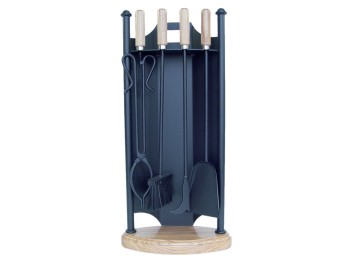 Juego chimenea cal. base ovalada el zorro 4 pz