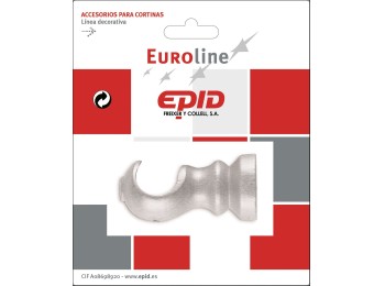 Soporte barra cort Ø19x69mm frontal mad epid