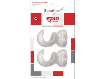 Soporte barra cort Ø29x76mm techo mad epid 2 pz