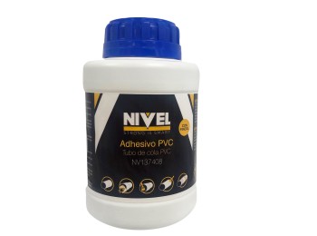 Adhesivo pvc rigido 500 gr tubo nivel