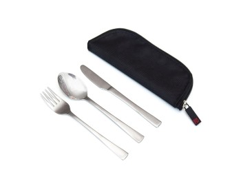 Cubierto campig con funda 3pz cromo 8414-id iris