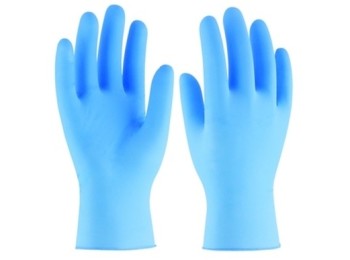 Guante desechable s07 sin empolvar nitr. az 3l 100 pz
