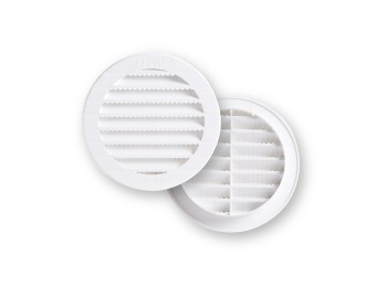 Rejilla vent 118mm emp fepre abs bl con mosquitera espesor 1