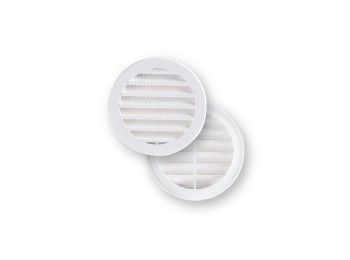 Rejilla vent 94mm emp fepre abs bl con mosquitera espesor 2,