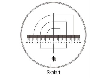 Escala mediciÓn lupa pie tech-line Ø25/2,5mm duo 1 schweizer