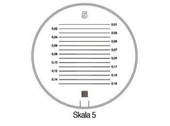 Escala mediciÓn lupa pie tech-line Ø25/2,5mm duo 5 schweizer