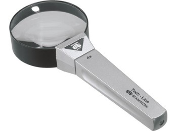 Lupa mano aumento 04x Ø65mm m/plast tech-line schweizer
