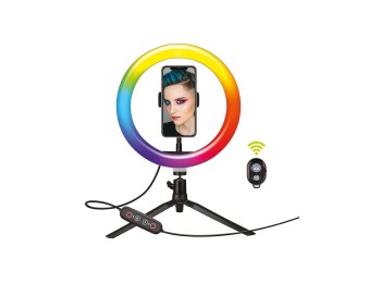 Aro led selfies 10 pulgadas sobrem 34x29x6cm 26 colores much