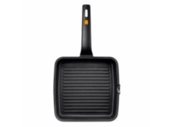 Grill coc plancha 22cm rayas c/m ind al/fu negro efficient b