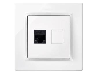 Base ethernet rj45 empotrar bl serie 10 simon